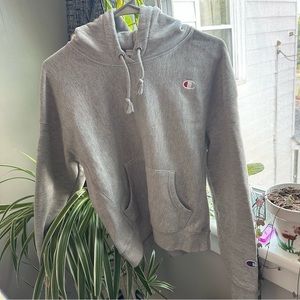 Champion grey reverse weave hoodie